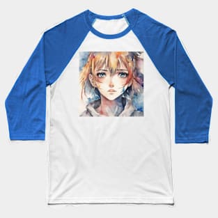 Anime girl with big eyes Baseball T-Shirt